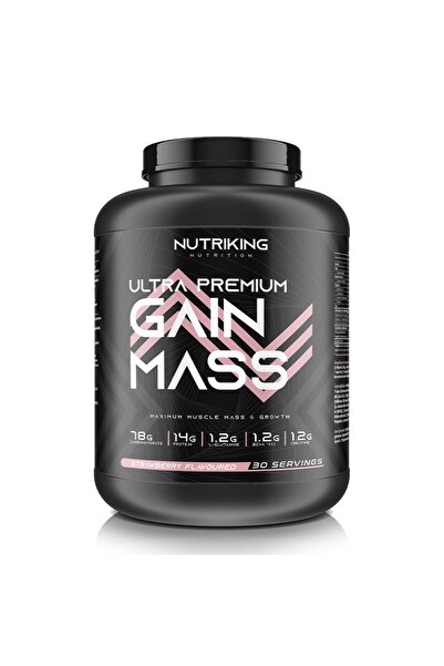 Nutriking Mass Gainer ™ Karbonhidrat Tozu - 3000gr Çilek Aromalı - 30 Servis