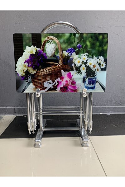 erk mobilya Camlı Çanta Sehpa, Sehpa, Zigon, 4lü Zigon, Çanta Sehpa, 4lü Sehp...