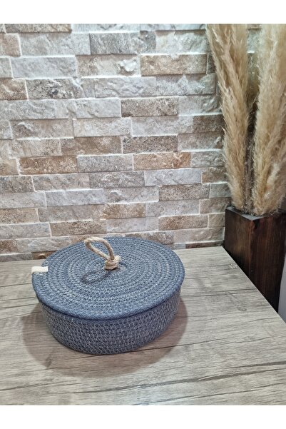 EGE ÖRGÜM Organizator de coșuri decorative 23x7 cu capac - pentru baie, bucăt...