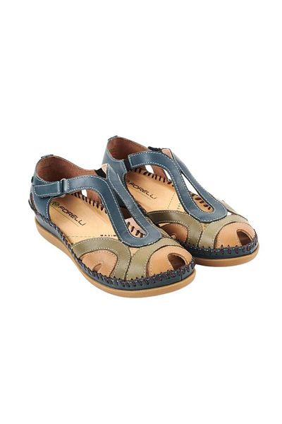 Forelli 22521 Sandale confortabile din piele pentru femei Sally-G Blue Jean