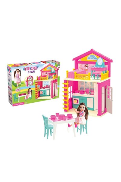 Depomiks Avm House with Toy Accessories 2 Storey Baby Girl Toy with Car