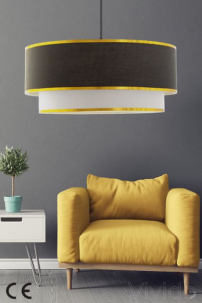 Vivido Home مجموعة ثريا فردية أنثراسايت فيفيد