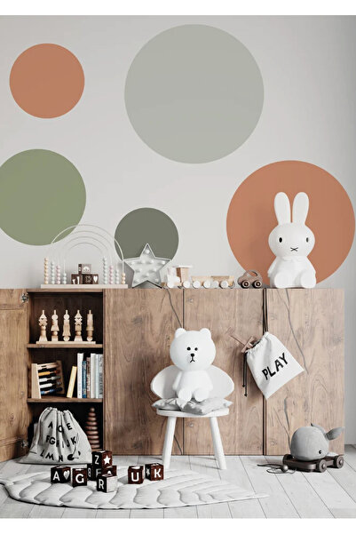 WALLHUMAN Dev Daireler Çocuk Odası ve Ev Dekorasyonu Stickerı
