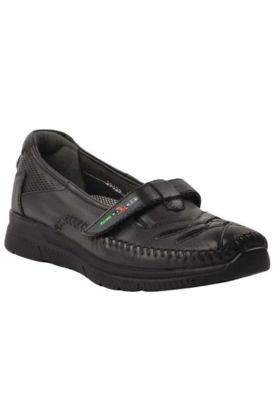 Forelli 29429-G Elena Black Women's Comfort Leather Shoes