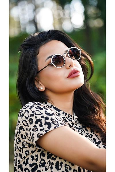 Angel Eyes Women's Sunglasses Round Cream Frame Brown Glass