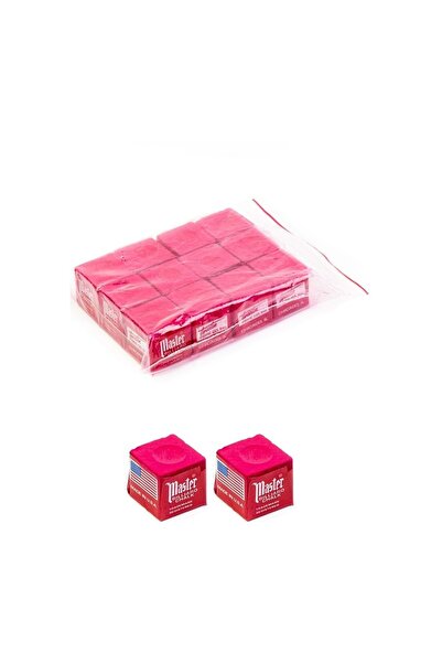 Master Bilardo Tebeşiri 12li Kırmızı