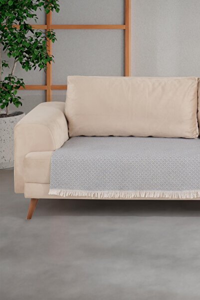 Znp Home Halfy | Koltuk Örtüsü 100x210 Cm | Natural Pamuklu Koltuk Şalı | Çekyat Örtüsü