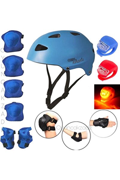 Depomiks Avm Paten Scooter Kaykay Kaskı Ayarlanabilir Çocuk Kask Dizlik Dirse...