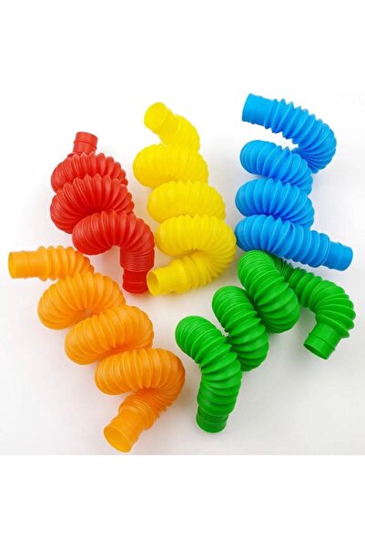 Depomiks Avm Sensory Toy Pop Tube 8 Pieces Hand Motor Skill Mental Development Stress Relief