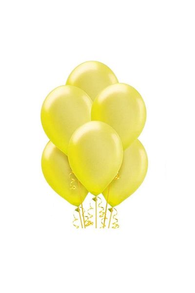 LOTUS PARTY 10 Latex Yellow Balloons
