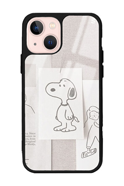 Spoyi iPhone 13 Snoppy Tasarımlı Glossy Telefon Kılıfı