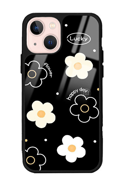 Spoyi iPhone 14 Lucky Happy Day Tasarımlı Glossy Telefon Kılıfı