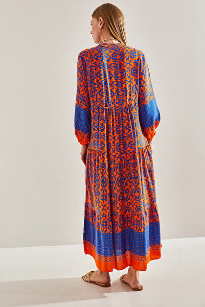 Bianco Lucci Women's Multi Patterned Viscose Dress