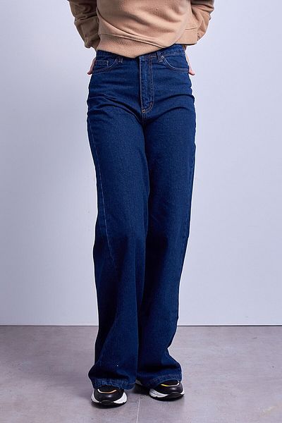 DRC trend Pantaloni largi de damă Neva, albastru închis, din Lycra Palazzo