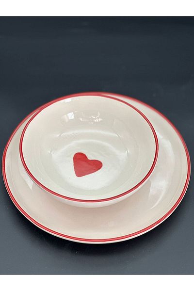 MeGgDecor 1 Piece Heart Soup bowl Diameter 14cm height 4cm