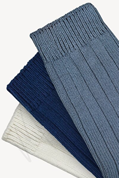 Mono Socks 3-Piece Corded Cotton Medium Thick Winter Socks