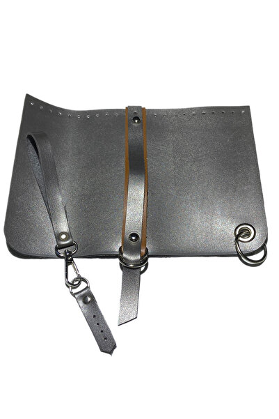 Lady Moss غطاء حقيبة مخطط مزدوج باللون الرمادي مقاس 24 × 17