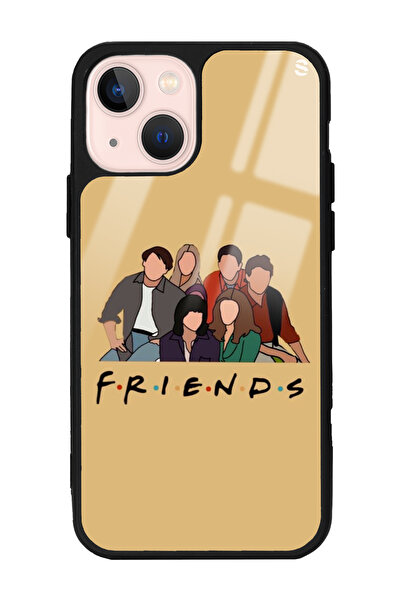 Spoyi iPhone 13 Friends Tasarımlı Glossy Telefon Kılıfı