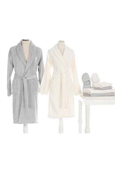 Özdilek Unisex Wedding Family Set Gray - Cream