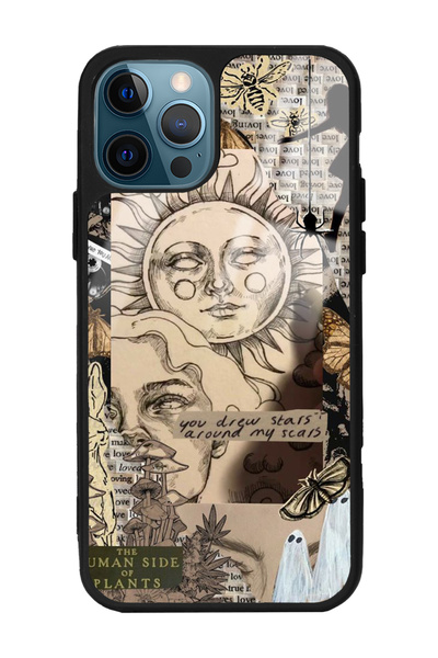 Spoyi iPhone 13 Pro Max Güneş Tanrıça Tasarımlı Glossy Telefon Kılıfı