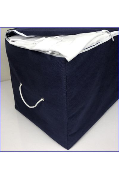 Dilara Home 2-Piece Mini Size Printed Dark Blue Organizer-Date