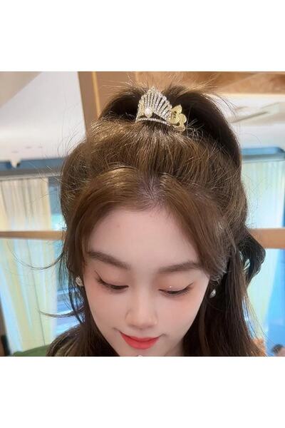 GÜLPEŞE Cataramă cu zăvor din metal perlat din zircon, cataramă capcană, cata...