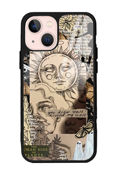 Spoyi iPhone 13 Güneş Tanrıça Tasarımlı Glossy Telefon Kılıfı