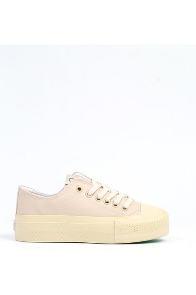 Benetton Converse High Sole Leather Shoes