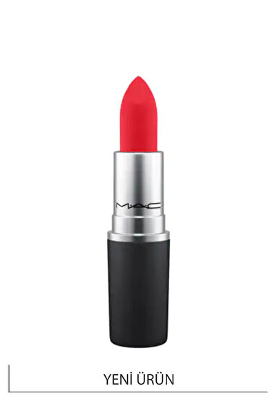 M.A.C Powder Kiss Lipstick - Mat Bitişli Nemlendirme Etkili Ruj - Lasting Passion 3g