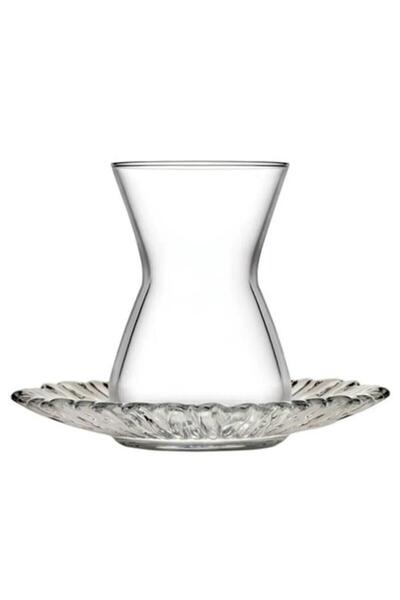 Paşabahçe 96621 Cam Aurora Şelale 12 Parça 6 Kişilik 140cc Çay Bardağı Takımı Seti