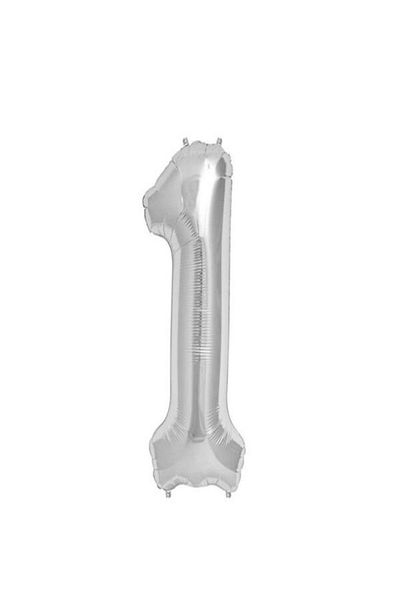 Kazanabil SILVER COLORED FOIL BALLON FIGURES 1 FIGURES