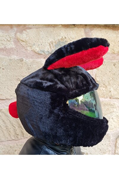 Crystal Palace peluş kask kılıfı siyah tavşan