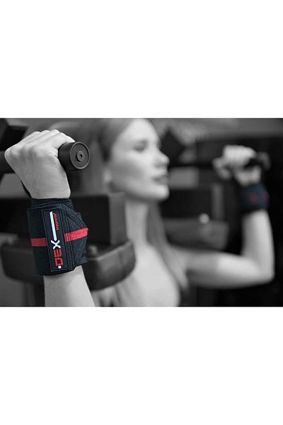 Dex Supports Lasting Energy Fitness Sports Wristbands Elite Wrist Wraps+Weight Lifting Strap Lifting Straps Pro 2 Pack