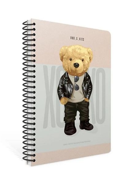 Gıpta - XOXO Spiral 120 Sheets Checked Notebook