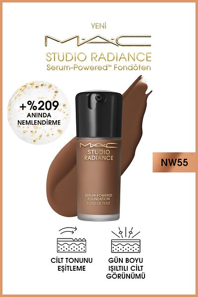 M.A.C Studio Radiance Serum-Powered ™   Radiant Finish Skin Care Effect Foundation - Nw55 - 30ml