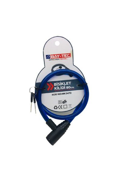 Baytec Bay-Tec MK2470 Bicycle Lock with 2 Keys 80cm