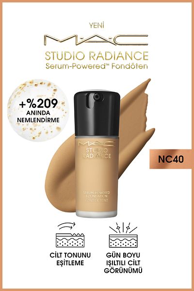 M.A.C Studio Radiance Serum-Powered ™   Radiant Finish Skin Care Effect Foundation - Nc40 - 30ml