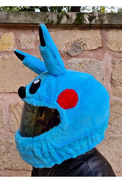 Crystal Palace peluş kask kılıfı mavi pikachu