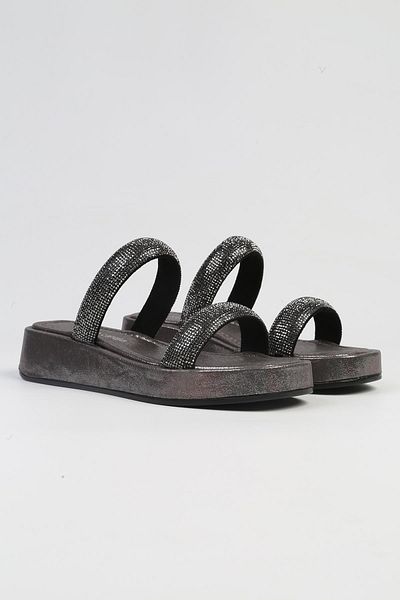 Pierre Cardin ®| PC-53089- 3950 Platinum-Women's Stone Slippers