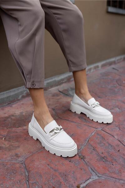 ANGELİNA JONES Дамски бежови обувки с катарама от вносна кожа Poppy