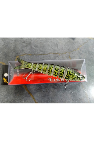 Fish FishKing 13 cm 20 gram 6 Eklemli 3d Görünümlü Rapala Sahte Balık Suni Ye...