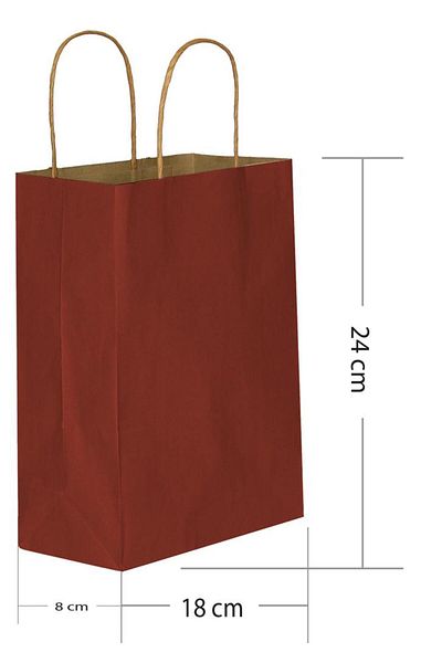 Kikajoy Подаръчна торбичка Claret Red Kraft с 25 броя 18x8x24 см