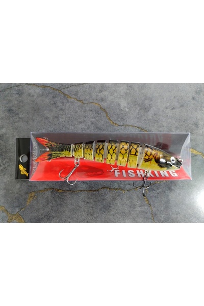 Fish FishKing 13 cm 20 gr 6 Eklemli 3d Görünümlü Rapala Sahte Balık Suni Yem ...