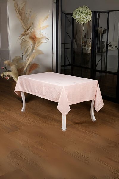 Finezza Raya Lux Jacquard Bamboo Fabric Powder Tablecloth 160x280 Cm - 1098