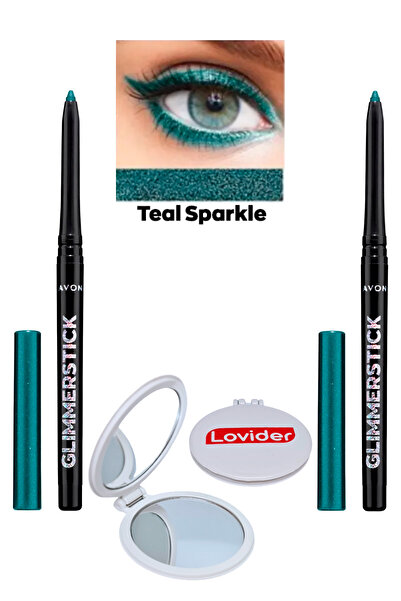 AVON Glimmerstick Asansörlü Göz Kalemi Pırıltılı - Teal Sparkle 2'li + Lovide...