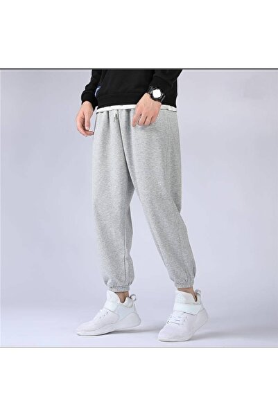 THE WHITE Pantaloni de trening de bază cu picior din cauciuc gri pentru bărbați