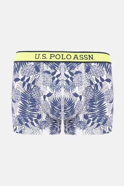 U.S. Polo Assn. 80479 Ανδρικά πολύχρωμα εμπριμέ-γκρι μπόξερ 2 συσκευασιών