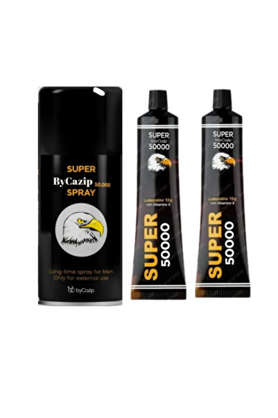 BayCazip 50000 Sprey 50000 Krem 2 Adet