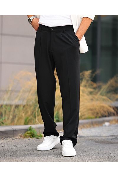 BASEL.CO Baggy Fabric Trousers