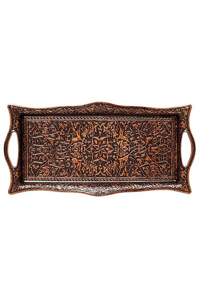 Anatolian Presentation Tray for Two (Antique Copper)